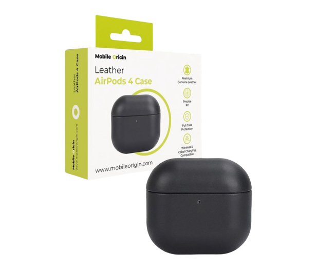 Mobile Origin Leather Case do AirPods 4 black - 1363072 - zdjęcie